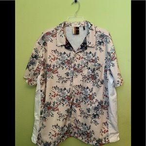 RARE KITH FLORAL PANEL CAMP SHIRT - IVORY
